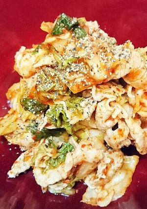 ☆ヘルシー♪簡単♪豚しゃぶのキムチ和え☆-レシピのメイン写真