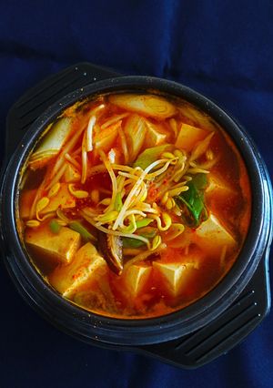 もやし豆腐チゲde体温まる콩나물찌개。-レシピのメイン写真