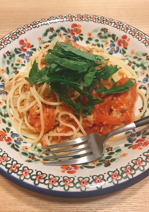 ✿トマトとツナと大葉のさっぱりパスタ✿-レシピのメイン写真