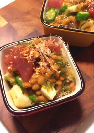 アレンジ自在♡マグロ納豆ネバネバ和え-レシピのメイン写真