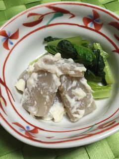 こんにゃくの酒粕あえ-レシピのメイン写真