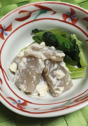こんにゃくの酒粕あえ-レシピのメイン写真