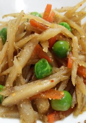 焼肉のたれde炒めない*きんぴらごぼう-レシピのメイン写真