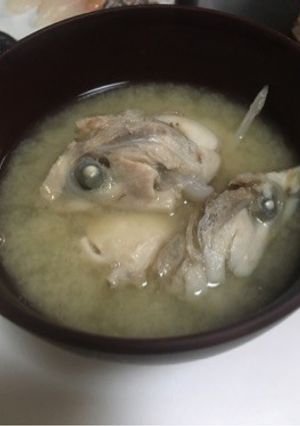 カワハギの頭のお味噌汁-レシピのメイン写真