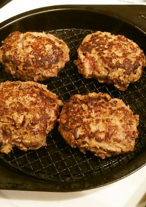 アラジントースター 簡単ハンバーグ-レシピのメイン写真