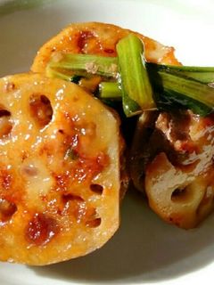 しゃきしゃきレンコンのはさみ焼き-レシピのメイン写真