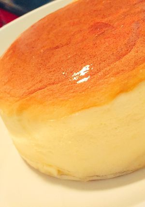 ダイソーの12㎝型でスフレチーズケーキ-レシピのメイン写真