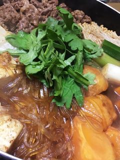 柿を使った すき焼き-レシピのメイン写真
