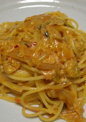 簡単☆クリームキムチパスタ-レシピのメイン写真