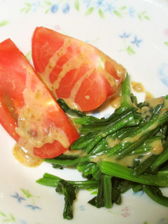 トマトとほうれん草のサラダ(=^・^=)-レシピのメイン写真