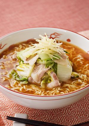 白菜が沢山食べられる！豚バラ白菜ラーメン-レシピのメイン写真