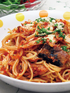 さばとキムチのアラビアータ風パスタ-レシピのメイン写真