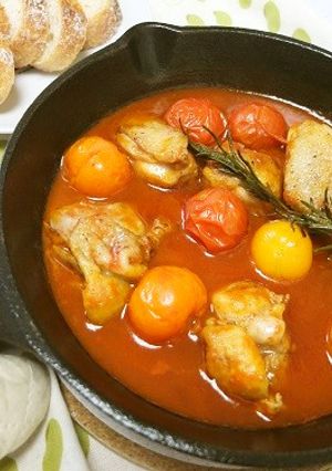 ニトスキでチキンのトマトジュース煮込み-レシピのメイン写真