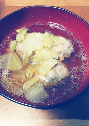 白菜&肉団子のあったかスープ-レシピのメイン写真
