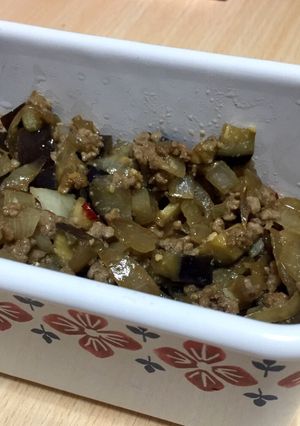 ナスの肉味噌炒め-レシピのメイン写真