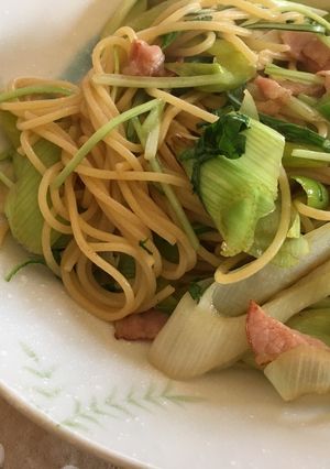 西洋ネギ。リーキのパスタ-レシピのメイン写真