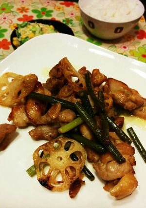 鶏もも肉のガーリックオリーブオイル焼き-レシピのメイン写真