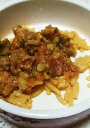 【 犬ごはん】ミートソースのパスタ-レシピのメイン写真