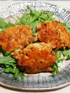 簡単!節約!大根とネギの甘辛鶏つくね-レシピのメイン写真