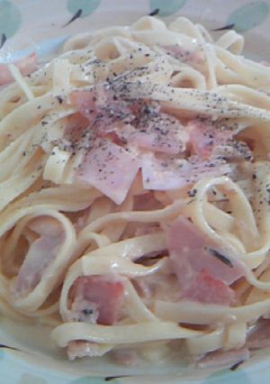 ツナとハムのカルボナーラ-レシピのメイン写真