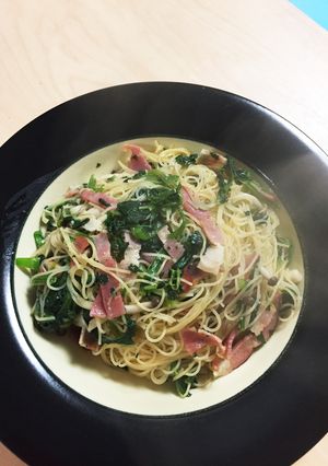 ビバ適当！ほうれん草とベーコンのビーフン-レシピのメイン写真