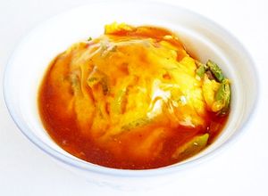 長ねぎと卵の甘酢あんかけ天津丼-レシピのメイン写真