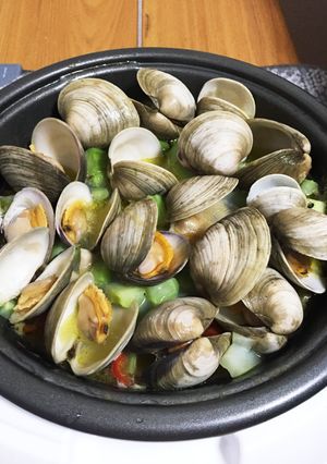 ホンビノス貝のアヒージョ風-レシピのメイン写真