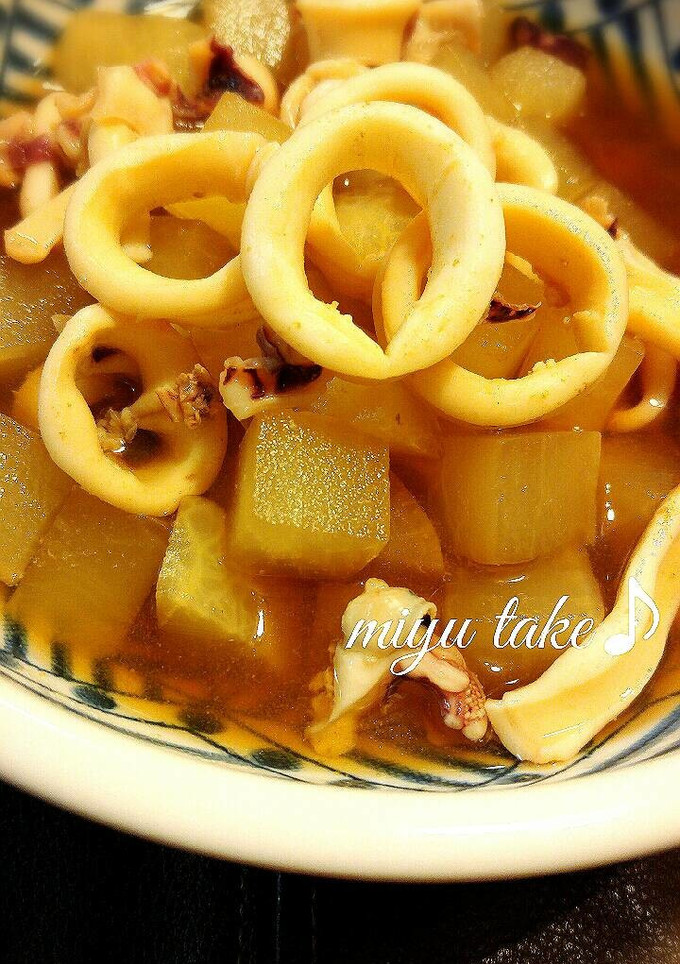 ほっこり(*´ω｀*)大根とイカの煮物♪-レシピのメイン写真