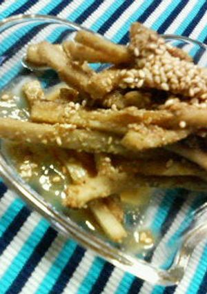 ごぼうの♡ヘルシー胡麻たっぷり和え-レシピのメイン写真