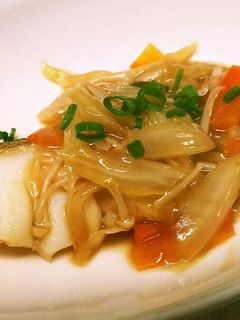 時短で簡単~たらの中華風白菜あんかけ-レシピのメイン写真
