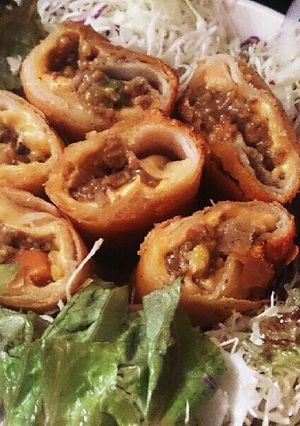 カレーリメイク♪チーズカレー春巻き♪-レシピのメイン写真