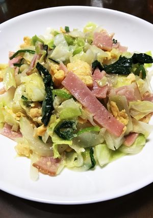 簡単❀節約❀キャベツベーコン卵の炒め物-レシピのメイン写真