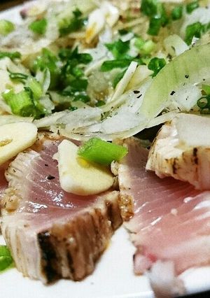 ハマチのたたき-レシピのメイン写真