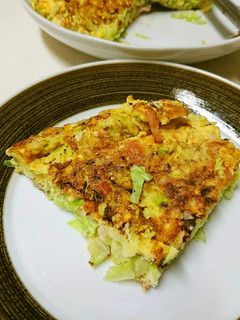 キャベツとハムのキッシュ風卵焼き-レシピのメイン写真