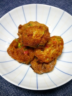 簡単!梅納豆天(納豆の天ぷら)-レシピのメイン写真