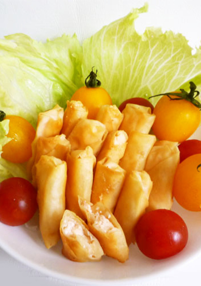 豆腐と明太子のシュウマイの皮包み揚げ-レシピのメイン写真