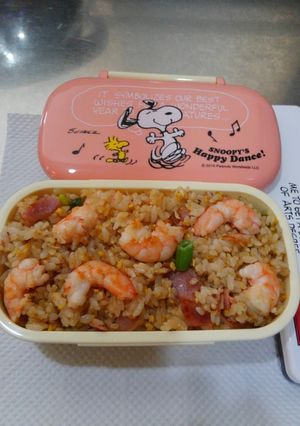 エビチャーハン弁当-レシピのメイン写真