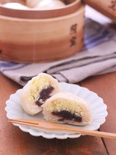 米粉でさつまいもと餡子のお饅頭-レシピのメイン写真