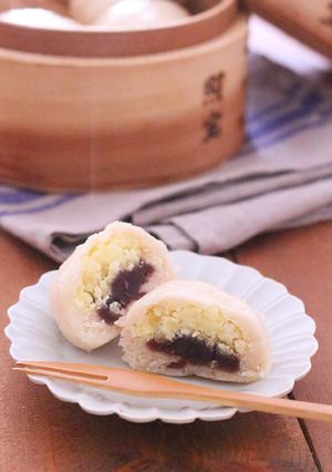 米粉でさつまいもと餡子のお饅頭-レシピのメイン写真