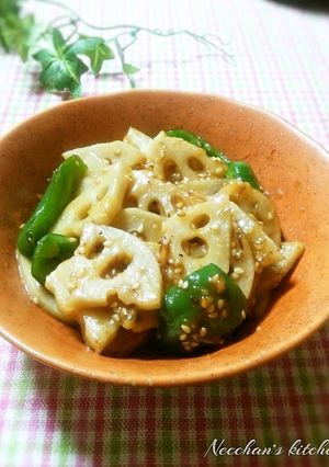 こっくり旨！蜂蜜味噌でれんこんのきんぴら-レシピのメイン写真