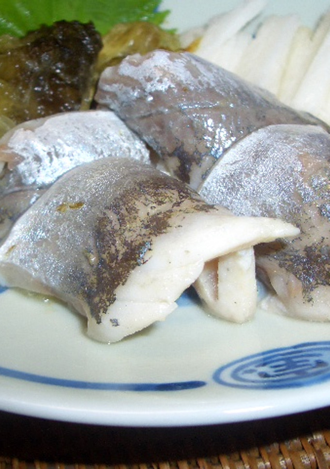 食感三拍子　鯵、長芋、とろろ昆布の酢の物-レシピのメイン写真
