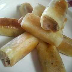 รูปของ もチーズあんこ春巻きスイーツ☆