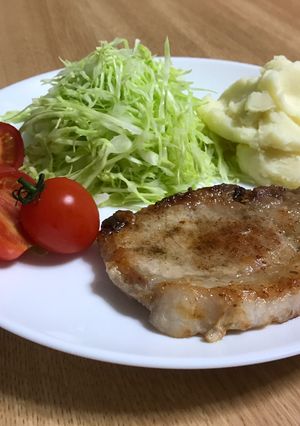 ポークソテーとマッシュポテト-レシピのメイン写真