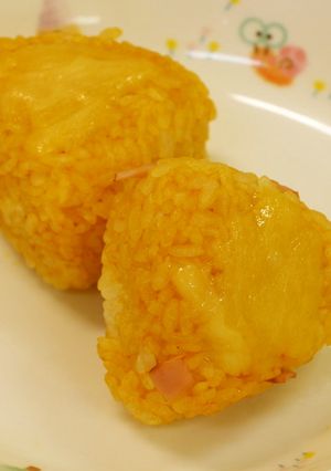 かぼちゃの焼きチーズおにぎり-レシピのメイン写真