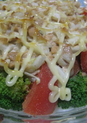 ブロッコリーとトマトのツナマヨ焼き♪-レシピのメイン写真