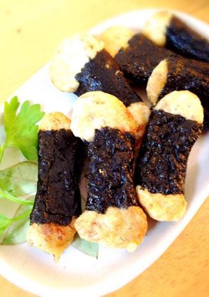 簡単☆ふわもちサックリ♡自然薯の磯辺揚げ-レシピのメイン写真