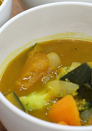 かぼちゃが主役！まろやかスープカレー-レシピのメイン写真