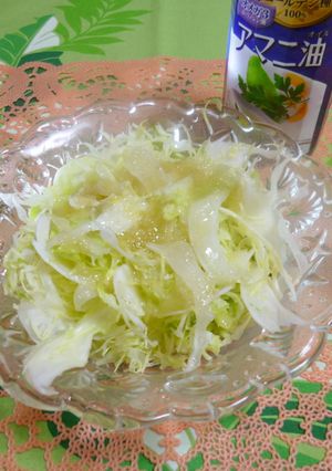 キャベツサラダに亜麻仁油-レシピのメイン写真