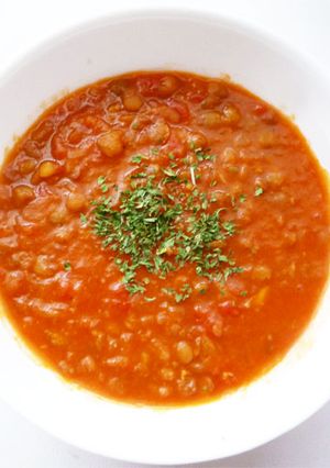 トマト缶で作るレンズ豆スープ-レシピのメイン写真