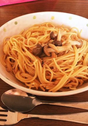 フライパン１つでツナとしめじの和風パスタ-レシピのメイン写真